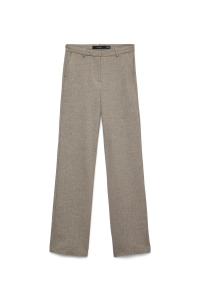 Vero Moda VMZAMIRA BESTIE MW STRAIGHT PANT NO: moon rock/melange