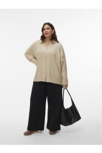 Vero Moda VMCMELANEY QUEENY LS SHIRT WVN CUR overcast/melange