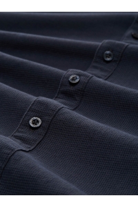 Tom Tailor Group fitted structured shirt navy