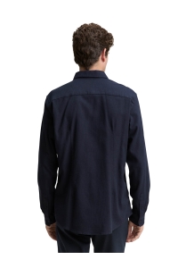 Tom Tailor Group fitted structured shirt navy