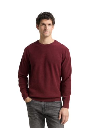 Tom Tailor Group Structured crewneck knit