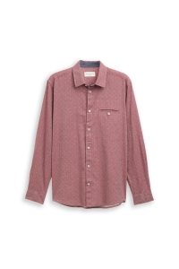 Tom Tailor Group Structured shirt red dobby structure