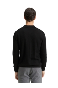 Tom Tailor Group Merino Wool Knit Polo black