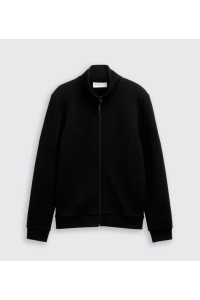 Tom Tailor Group Structured stand up jacket black