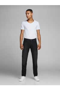 JJEBASIC V-NECK TEE S/S NOOS opt white