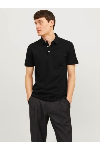 JJEPAULOS POLO SS NOOS black/tonal/black/slim