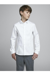jack en jones boys JPRPARMA SHIRT L/S NOOS JNR white