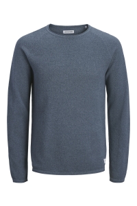 JJEHILL KNIT CREW NECK NOOS blue mirage