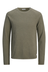 JJEHILL KNIT CREW NECK NOOS vetiver
