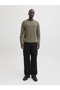 JJEHILL KNIT CREW NECK NOOS vetiver