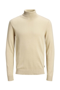 JJEEMIL KNIT ROLL NECK NOOS oatmeal/melange