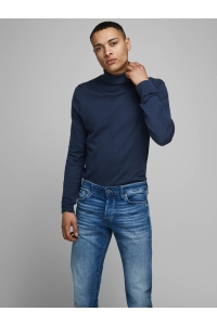 JJEEMIL KNIT ROLL NECK NOOS navy blazer