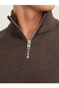 JJEEMIL KNIT HALF ZIP NOOS mulch/twist