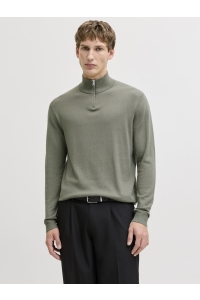 JJEEMIL KNIT HALF ZIP NOOS vetiver