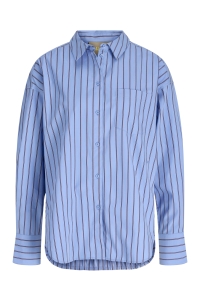 JACK&JONES ORIGINALS JXJAMIE LS RELAXED POPLIN SHIRT WVN: vista blue/cabernet