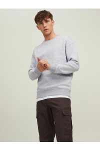 JJESTAR BASIC SWEAT CREW NECK NOOS light grey melange