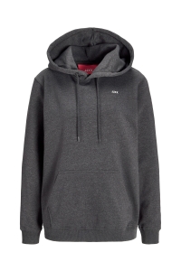 JACK&JONES ORIGINALS JXABBIE RLX LS EVERY HOOD SWT NOOS dark grey melange/white jjxx log