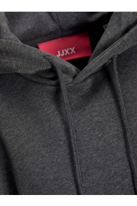 JACK&JONES ORIGINALS JXABBIE RLX LS EVERY HOOD SWT NOOS dark grey melange/white jjxx log