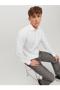 JPRBLAPARKER SHIRT L/S NOOS white/slim fit