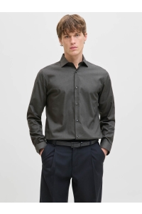 JPRBLAPARKER SHIRT L/S NOOS dark grey melange/slim fit