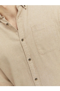 JJECLASSIC MELANGE SHIRT LS SN oatmeal