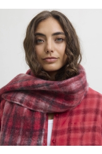 JACK&JONES ORIGINALS JXLESLIE SCARF ACC SN barberry/w. carbernet/violet ic