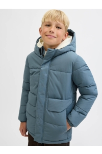 jack en jones boys JCOSPEED PUFFER SN JNR stormy weather/tone in tone logo