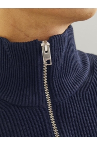 JJEPERFECT KNIT HALF ZIP SN sky captain