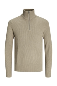 JJEPERFECT KNIT HALF ZIP SN crockery