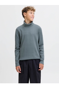 jack en jones boys JJEBASIC KNIT ROLL NECK JNR stormy weather