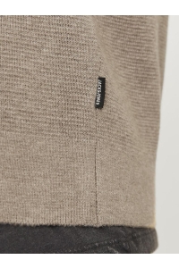 JACK%JONES PREMIUM JPRBLAMILANO STITCH KNIT HALF ZIP S: greige/melange