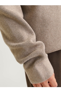 JACK%JONES PREMIUM JPRBLAMILANO STITCH KNIT CREW NECK : greige/melange