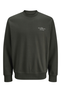 JACK%JONES PREMIUM JPRBLACHAD BRANDING SWEAT CREW NECK: peat