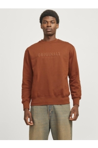 JACK&JONES ORIGINALS JORFREDERIKSBERG SWEAT CREW NECK brandy brown