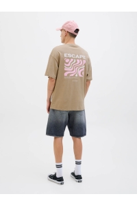 JACK&JONES ORIGINALS JJEAMES TEE SS CREW NECK coriander