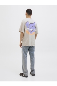 JACK&JONES ORIGINALS JJEAMES TEE SS CREW NECK moonbeam