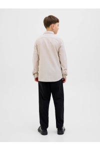 jack en jones boys JJEBREEZE LINEN BLEND SHIRT LS SN J: crockery