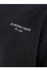 JACK&JONES ORIGINALS JJJEFF MONOCHROME TEE SS CREW NECK black