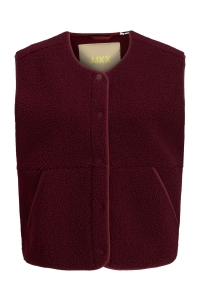 JACK&JONES ORIGINALS JXVERA TEDDY VEST OTW SN cabernet
