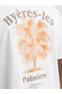 JACK&JONES ORIGINALS JORPAROS EASTER SKETCH TEE SS CREW : bright white/palms