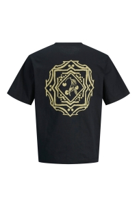 jack en jones boys JORPAROS EASTER SKETCH TEE SS CREW : black/bandana