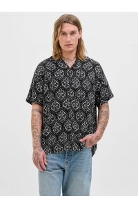 JACK&JONES ORIGINALS JORHYDRA NOTO SHIRT SS LN black