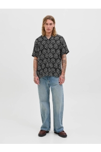 JACK&JONES ORIGINALS JORHYDRA NOTO SHIRT SS LN black