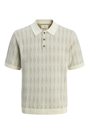 JACK%JONES PREMIUM JPRBLUJUDE KNIT JAQUARD POLO SS