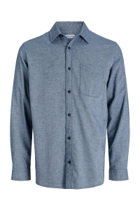 JJECLASSIC MELANGE SHIRT L/S NOOS faded denim