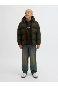 jack en jones boys JJESOHO PUFFER HOOD SN JNR rosin
