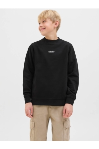 jack en jones boys JJESOHO SWEAT CREW NECK SN JNR black