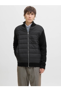 JJEPERFECT KNIT HYBRID CARDIGAN SN black