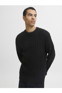 JACK&JONES ORIGINALS JJPAUL KNIT CREW NECK black