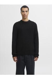 JACK&JONES ORIGINALS JJPAUL KNIT CREW NECK black